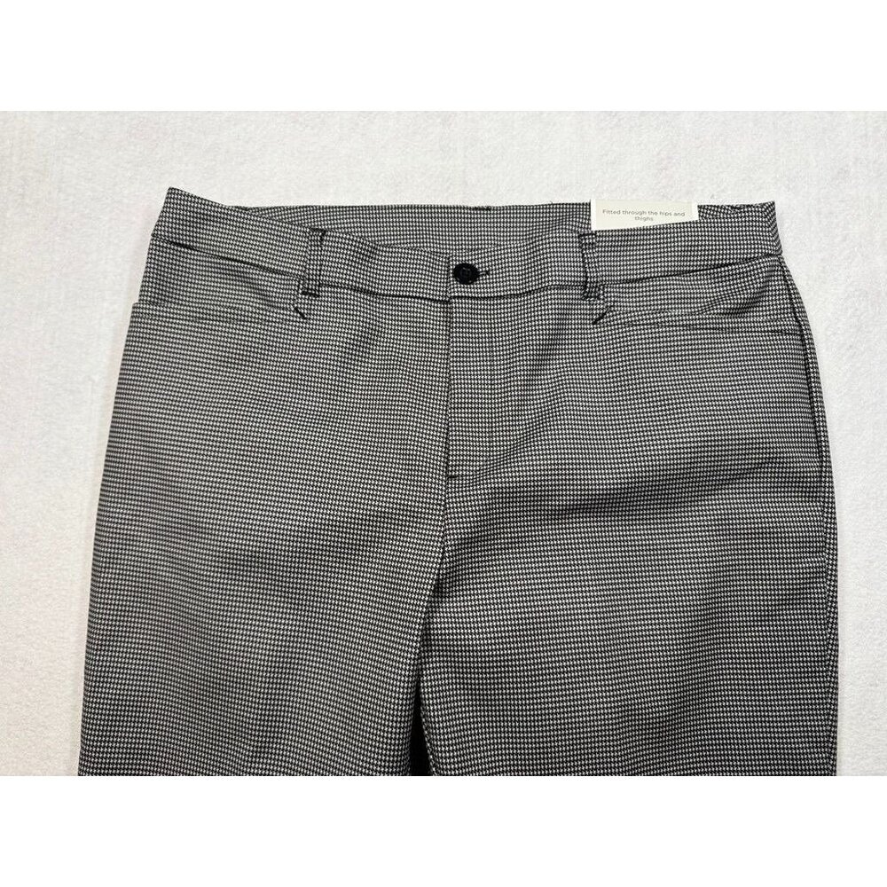 Christopher & Banks The Perfect Pant Mid Rise Houndstooth Trousers Womens 14 Avg - Picture 3 of 9